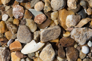 Beach rocks on the beautiful background