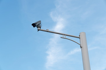 Obraz premium surveillance camera outdoors