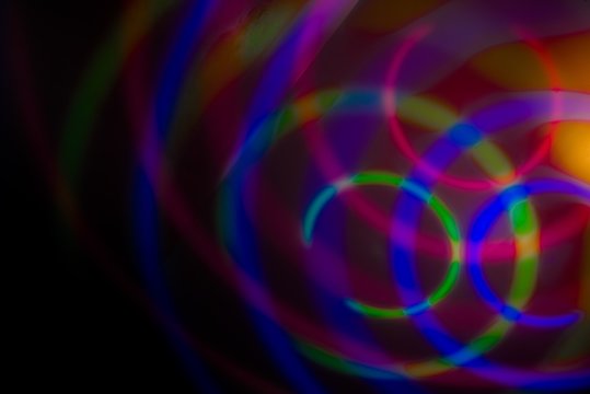 Cool beautifully made background of colorful lights created with a slow shutter speed