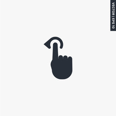 Gesture left icon