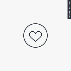 Heart line icon