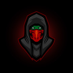 ninja hoodie e sport logo gaming mascot