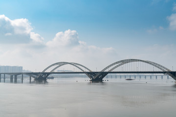 Fototapeta na wymiar Gan River Bridge
