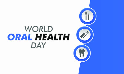 Vector illustration on the theme of World Oral health day on March 20th.