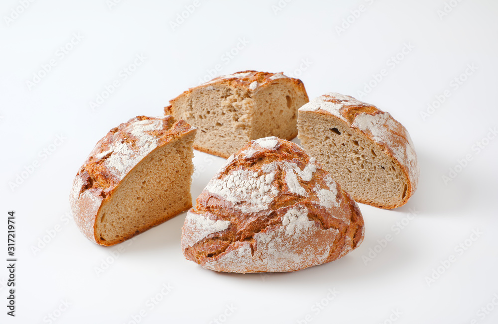 Sticker rustic sourdough bread with crispy crust