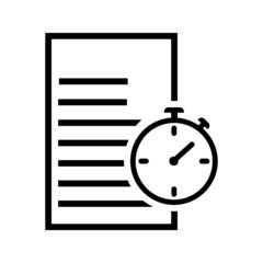 Time vector icon. Clock illustration symbol. calendar sign.