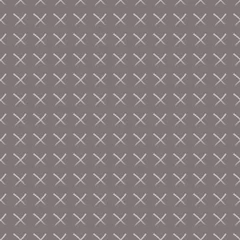 Tapeten Vector repeat seamless cross pattern print background © Doeke