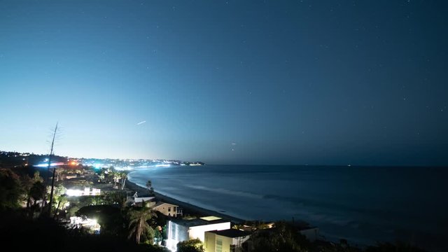 Stars Above Malibu Zuma Beach California Time Lapse
