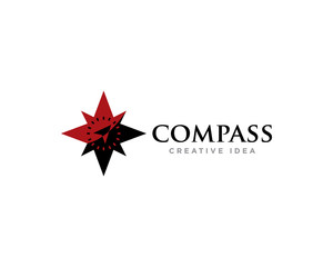 Obraz premium Compass Logo Design Vector