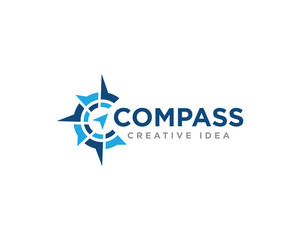 Obraz premium Compass Logo Design Vector