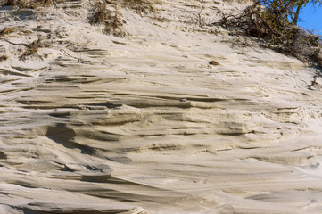 Sea sand. Sandy background. Sandy texture. Natural sea sand and river sand.