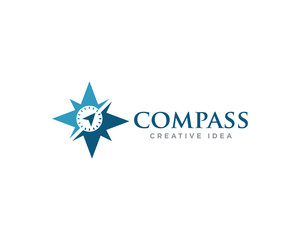 Compass Logo Design Vector