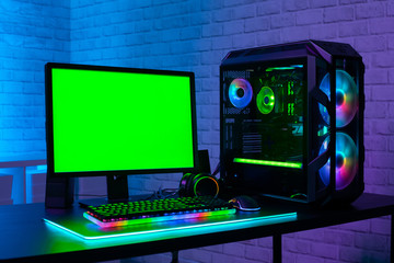 Green screen for cybersport game © ryanking999