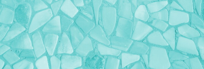 Hintergrund abstrakt in blau und türkis - Mosaik Mosaiksteine