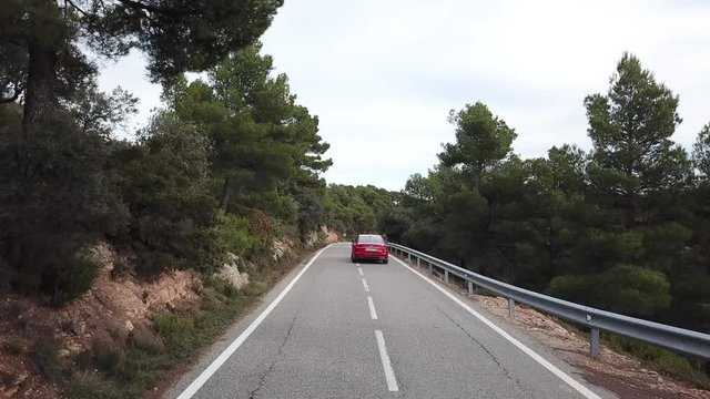 Audi A6 rides through the hills of Portugal