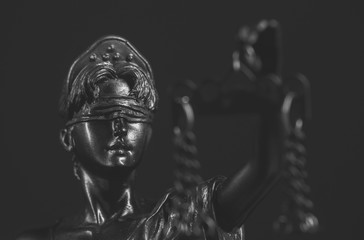 Fototapeta na wymiar The Statue of Justice symbol, legal law concept