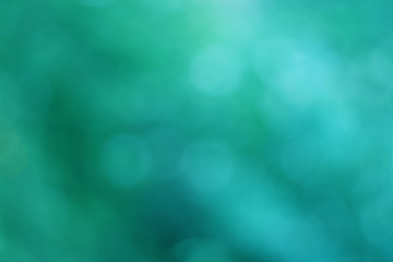 Bokeh in a beautiful natural blue background