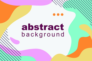 Playful Memphis Colorful Abstract Background