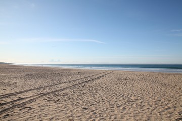 Fototapeta na wymiar Beach on Spanish coast in Winter