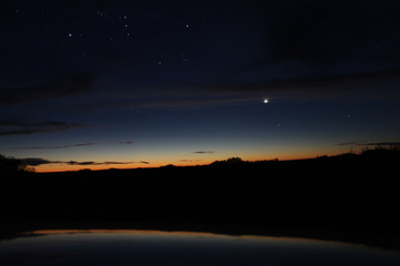 Fototapeta na wymiar Milkyway Sunset