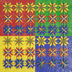 Beautiful, cheerful pattern background. 3d illustration, 3d rendering.