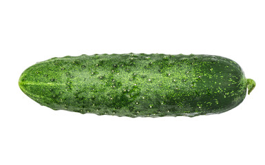 Cucumber isolated on white background with clipping path