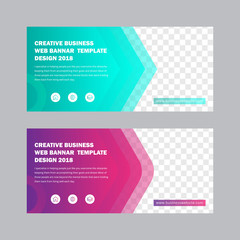 Corporate facebook cover template - obrazy, fototapety, plakaty