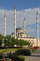 Fototapeta na wymiar Akhmad Kadyrov Mosque (also known as 