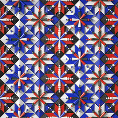 Beautiful, cheerful pattern background. 3d illustration, 3d rendering.