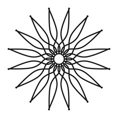 Abstract mandala on white background