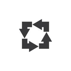 Arrow logo vector design template