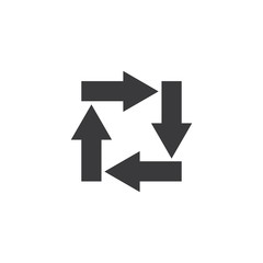 Arrow logo vector design template