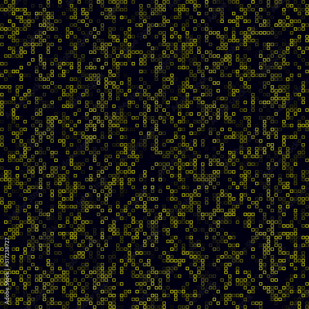 Poster digital pattern. sparse pattern of frames. yellow colored seamless background. awesome vector illust