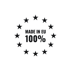 Made in EU 100% vector stamp 