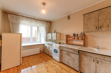 Russia, Moscow- September 10, 2019: interior room apartment modern bright cozy atmosphere. general cleaning, home decoration, preparation of house for sale