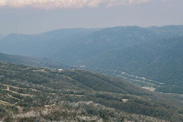 Mountainous view at Kosciuszko National Park.
