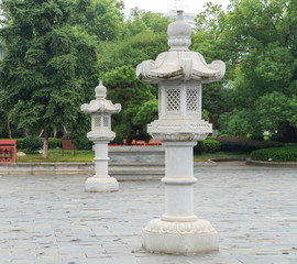 Obraz premium Lamps in Chinese temple