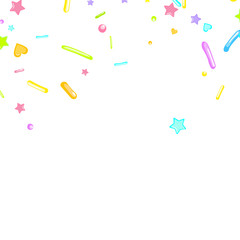 Sprinkles grainy. Cupcake dessert bakery confetti