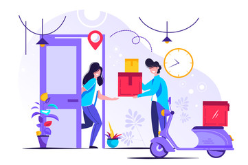 Delivery service vector illustration
