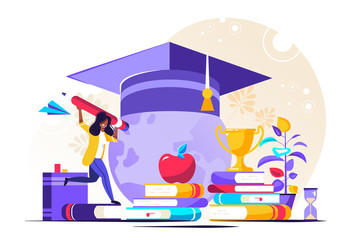 Student loans vector illustration