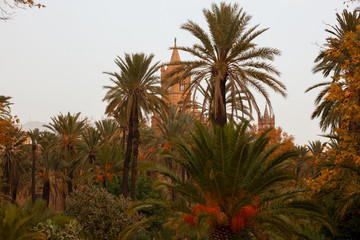 Fototapeta premium Cathedral church of Palermo dedicated to the Assumption of the Virgin Mary