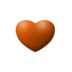  Abstract heart silhouette on a white background