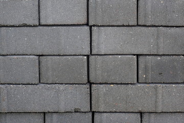 Gray silicate bricks stacked together