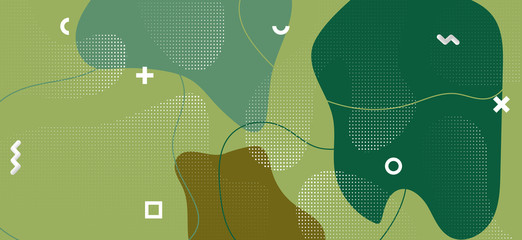 Graphic Camouflage Illustration. Summer Camo 