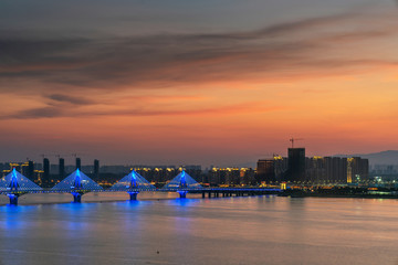 Fototapeta na wymiar Nanchang, Jiangxi river views