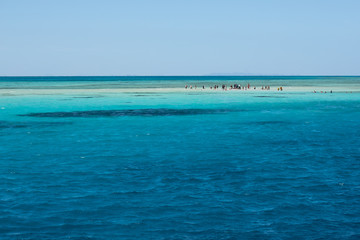 Famous point of interest in Egypt - sandbank 