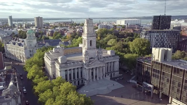 Aerial view of Portsmouth, Hampshire, Great Britain