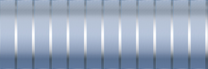 Banner background poster abstract industrial long striped with vertical lines geometric horizontal silver gray gradient color shiny texture of metal surface steel chrome, silk fabric, satin, textile