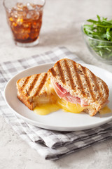 grilled ham and cheese sandwich