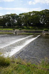 京都鴨川の風景